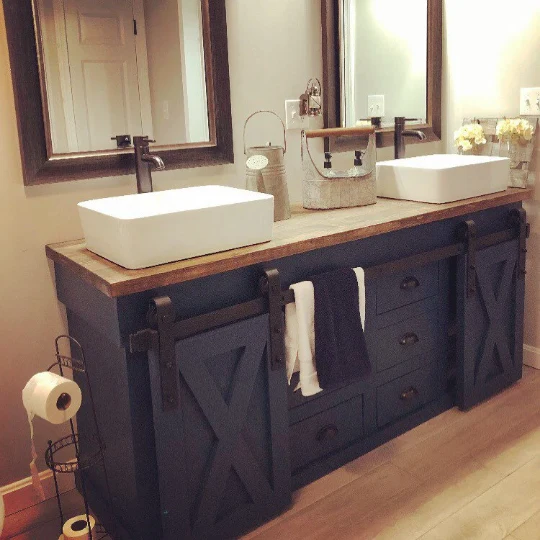 Custom Double Vanity Build in Livonia, Michigan